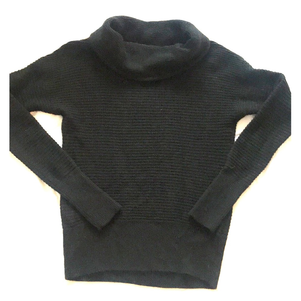 Black cowl neck sweater